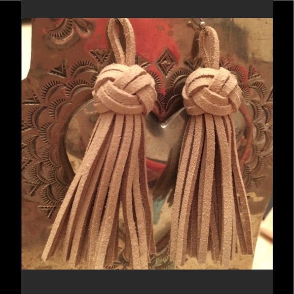 Jewelry - LAST PAIR🍁LEATHER EARRINGS•Necklace Available•